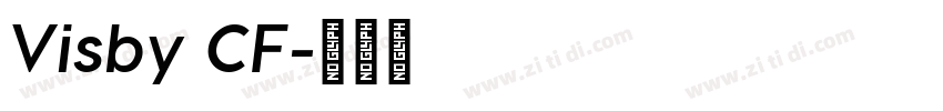 Visby CF字体转换